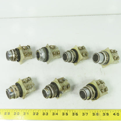 Schneider 9001-KA1 Black Pushbutton Switch Contact Block 600V Lot Of 7