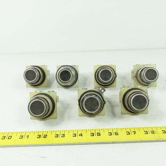 Schneider 9001-KA1 Black Pushbutton Switch Contact Block 600V Lot Of 7