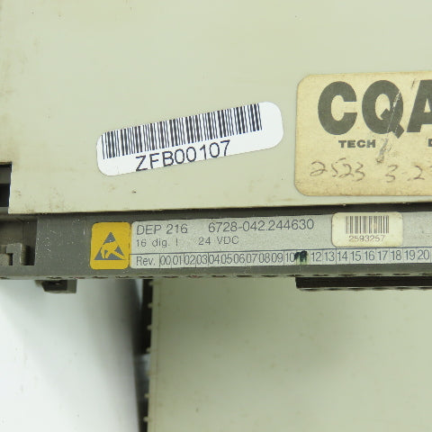 AEG 6728-042.244630 DEP 216 Input Module 24VDC Lot Of 3