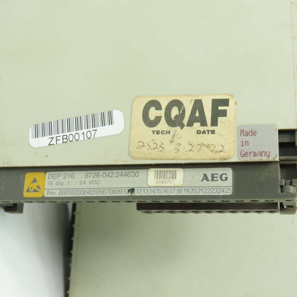 AEG 6728-042.244630 DEP 216 Input Module 24VDC Lot Of 3