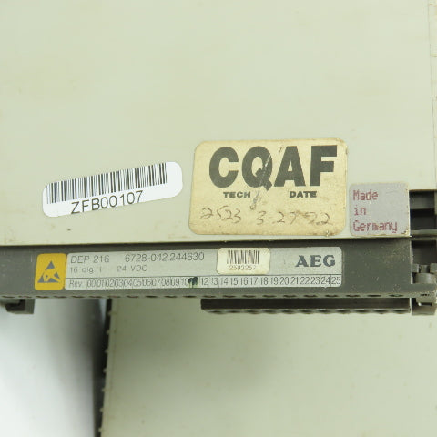 AEG 6728-042.244630 DEP 216 Input Module 24VDC Lot Of 3