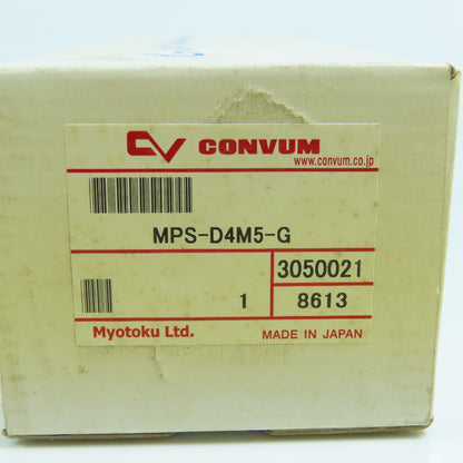 Myotoku Convum MPS-D4M5-G Vacuum Pressure Sensor W/ Brackets 10-30VDC NEW