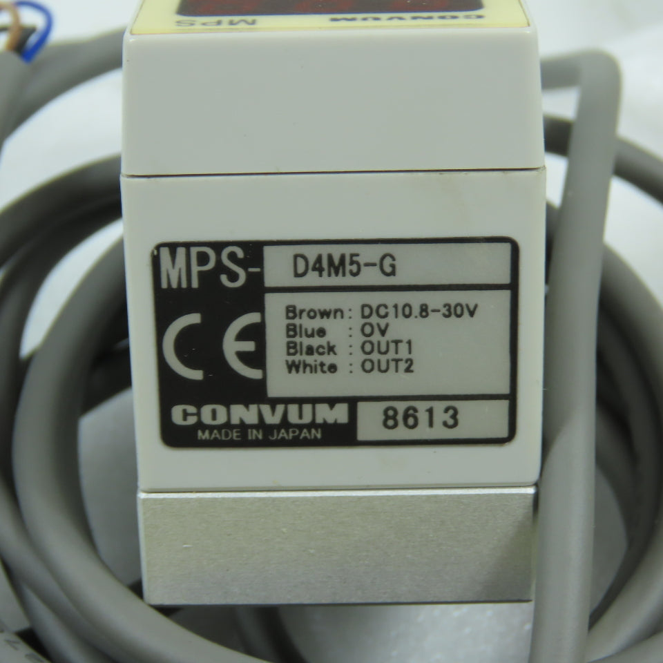 Myotoku Convum MPS-D4M5-G Vacuum Pressure Sensor W/ Brackets 10-30VDC NEW