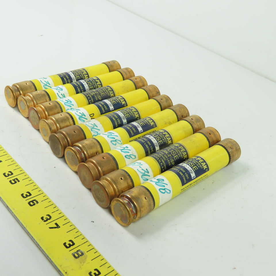 Bussmann LPS-RK-2-1/2SP Low Peak Time Delay Fuse 600VAC 300VDC Lot Of 9