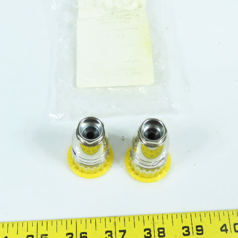 RDE RC-63P1N121500 9 Pin Circular Male Straight Connector Lot Of 2