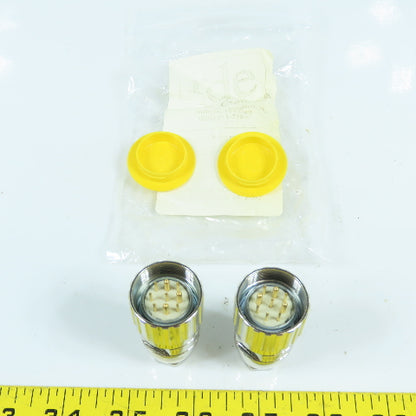 RDE RC-63P1N121500 9 Pin Circular Male Straight Connector Lot Of 2
