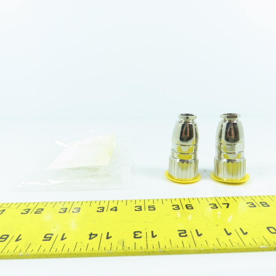 RDE RC-63P1N121500 9 Pin Circular Male Straight Connector Lot Of 2