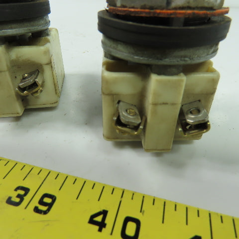 Square D 9001 KM1 Pilot Light Module Amber Green 120V 50/60Hz Lot Of 6