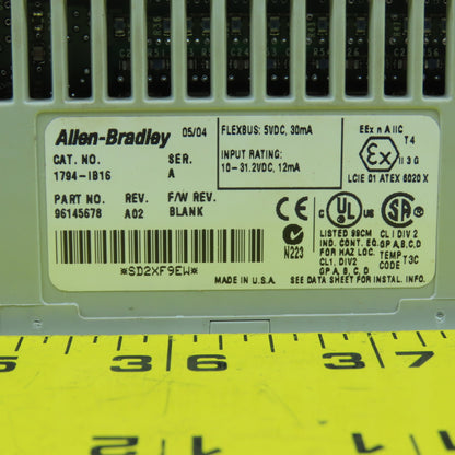Allen Bradley 1794-IB16 Ser A Flex I/O 16 Point Digital Input Module