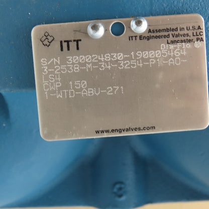 ITT 3-2538-M-34-3254-P1-A0-LS4 Dia-Flo 3" Diaphragm Valve Actuator 150CWP