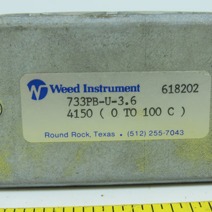 Weed Instruments 733PB-U-3.6 Temperature Sensor 0-100°C 3"Probe