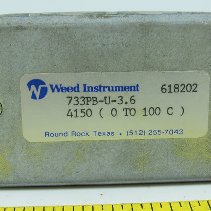 Weed Instruments 733PB-U-3.6 Temperature Sensor 0-100°C 3"Probe