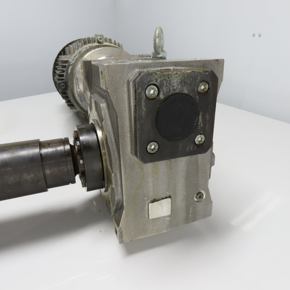 Siemens 1LA7130-4AA12-Z 3Ph 5.5KW Electric Motor 240/480V 1755RPM W/ Gear Box
