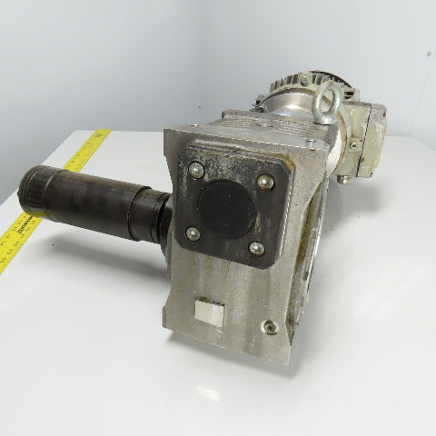 Siemens 1LA7130-4AA12-Z 3Ph 5.5KW Electric Motor 240/480V 1755RPM W/ Gear Box
