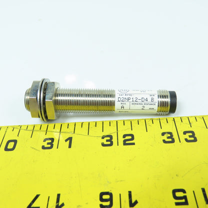 Allen Bradley D2NP12-D4 Ser B Threaded Barrel Proximity Sensor 2mm Range NEW