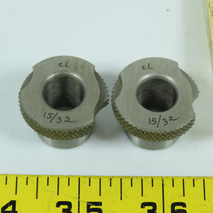 Carr Lane SF 15/32"ID x 3/4"OD x 1/2"L Steel Slip/Fixed Renewable Bushing Lot/2