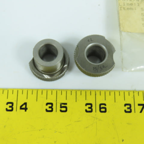 Carr Lane SF 15/32"ID x 3/4"OD x 1/2"L Steel Slip/Fixed Renewable Bushing Lot/2