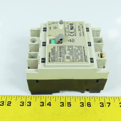 Mitsubishi NV50-FHU 30A Earth Leakage Circuit Protector Breaker 100-200VAC