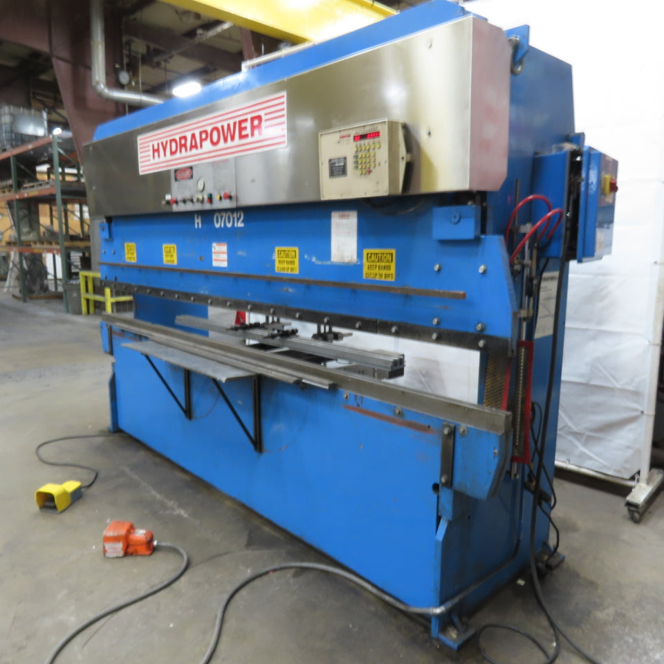 Hydrapower HM 07012 70 Ton 12' Hydraulic Brake Press 208/480V CNC Back Guage