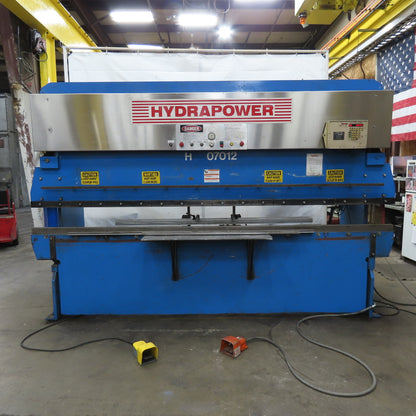 Hydrapower HM 07012 70 Ton 12' Hydraulic Brake Press 208/480V CNC Back Guage