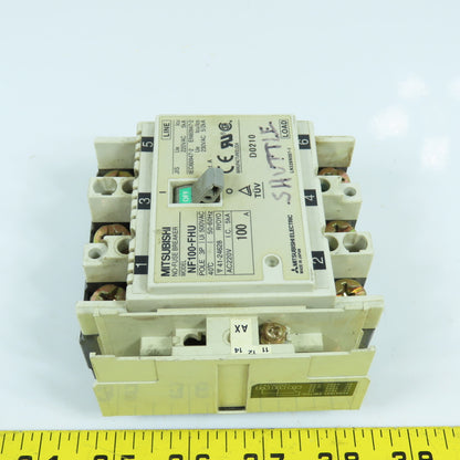 Mitsubishi NF100-FHU 3-Pole 100A Circuit Breaker 500VAC 50/60HZ