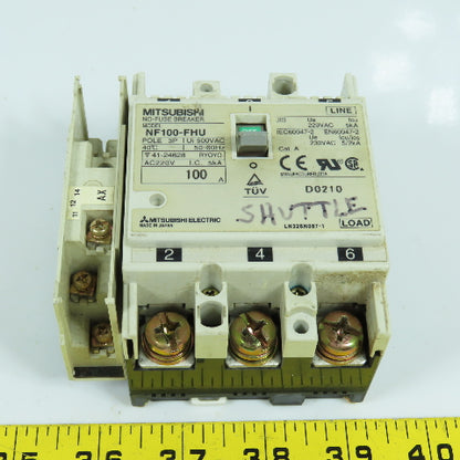 Mitsubishi NF100-FHU 3-Pole 100A Circuit Breaker 500VAC 50/60HZ