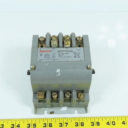 Furnas 40DP32AX9 Size 1 600VAC Contactor 10HP 120V Coil 27A Max