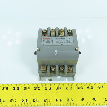 Furnas 40DP32AX9 Size 1 600VAC Contactor 10HP 120V Coil 27A Max
