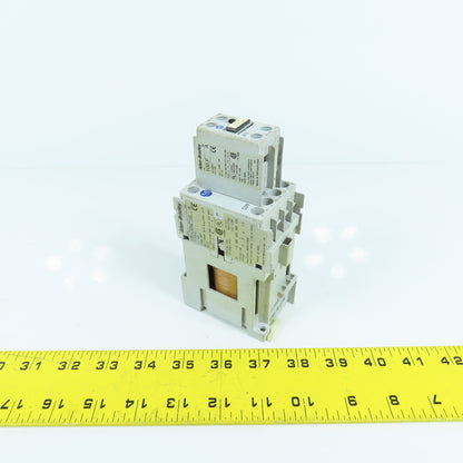 Allen Bradley 100-C09Z*10 25A 600VAC Contactor 24VDC Coil W/ 100-F Aux