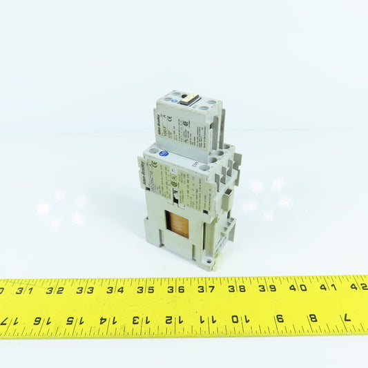 Allen Bradley 100-C09Z*10 25A 600VAC Contactor 24VDC Coil W/ 100-F Aux