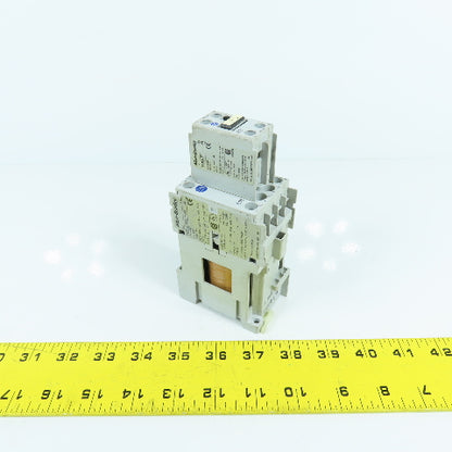 Allen Bradley 100-C09Z*10 25A 600VAC Contactor 24VDC Coil W/ 100-F Aux
