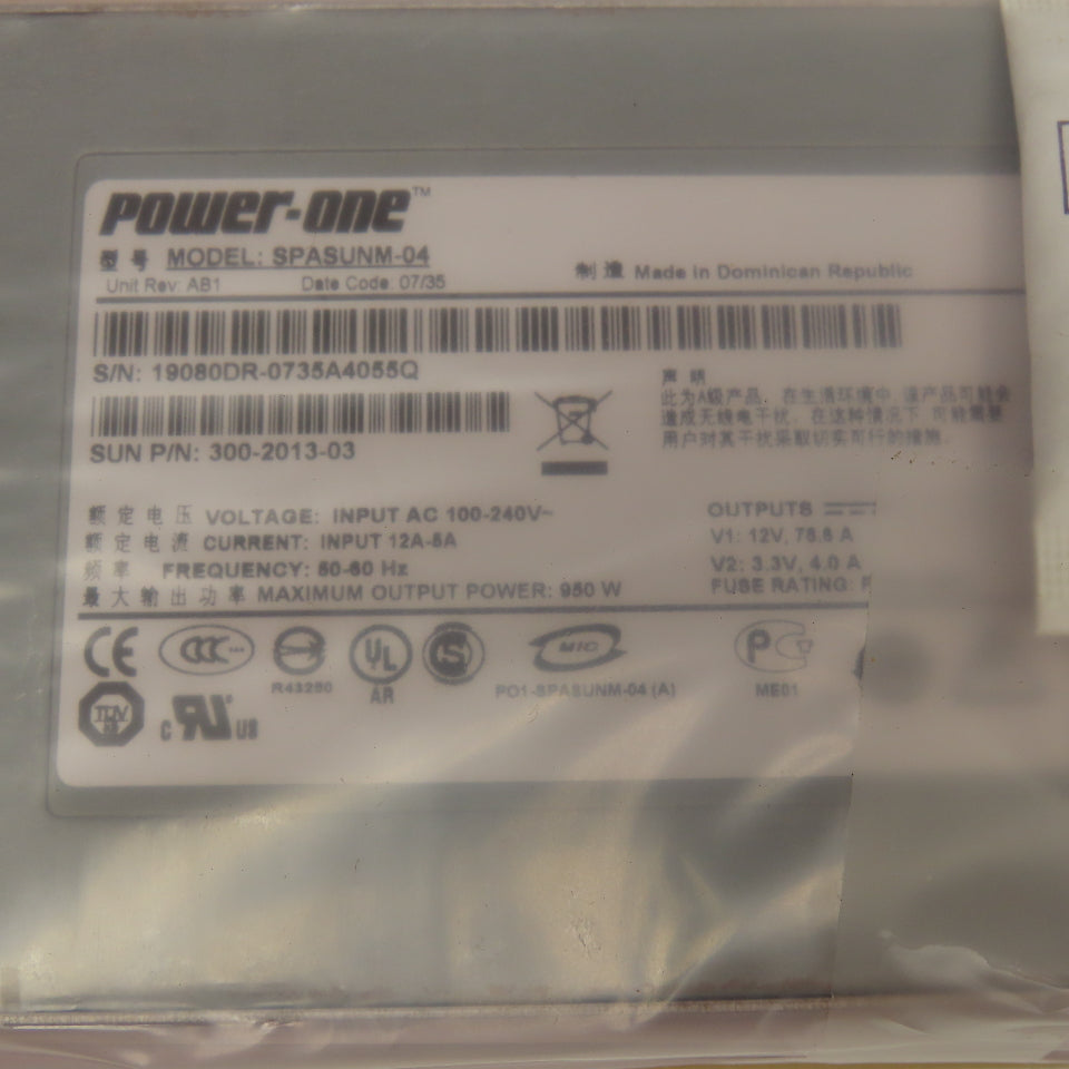 Sun Microsystems 300-2013-03 SPASUNM-04 950W Power Supply