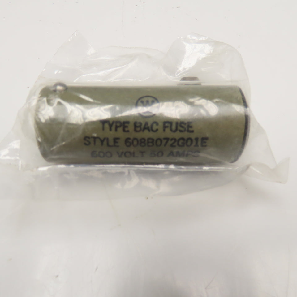 Westinghouse 608B072G01E 50A 600V Type BAC Fuse