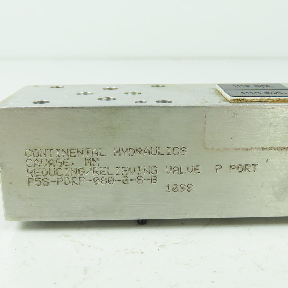 Continential Hydraulics P5S-PDRP-080-G-S-B Reducing Relieving Valve P Port