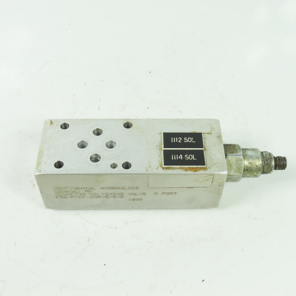 Continential Hydraulics P5S-PDRP-080-G-S-B Reducing Relieving Valve P Port