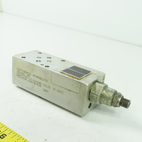 Continential Hydraulics P5S-PDRP-080-G-S-B Reducing Relieving Valve P Port