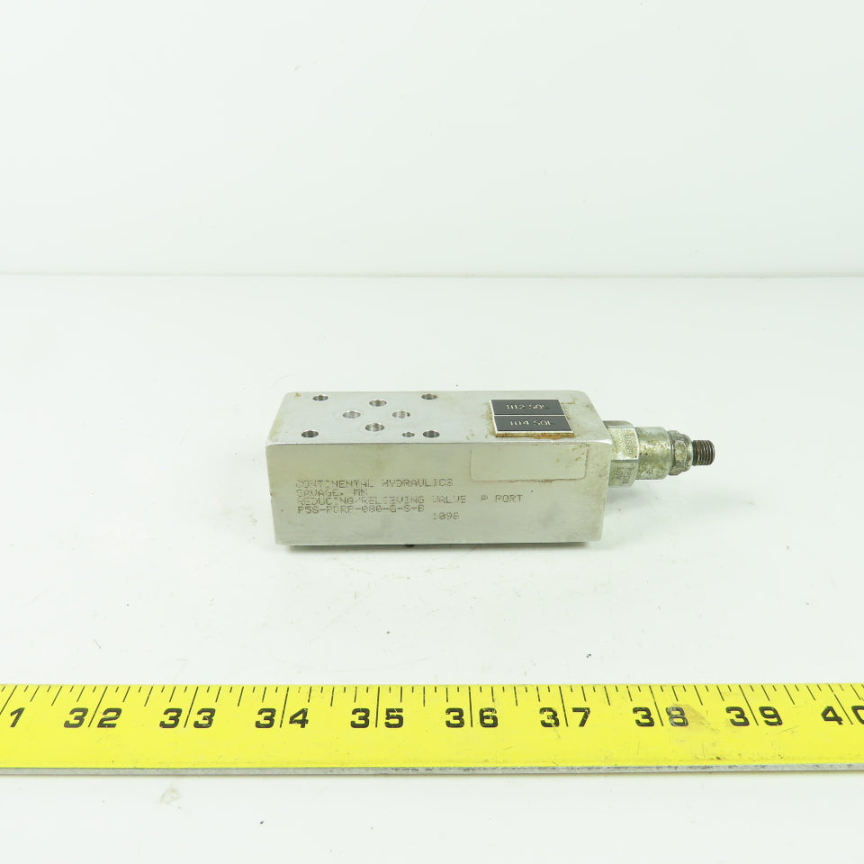 Continential Hydraulics P5S-PDRP-080-G-S-B Reducing Relieving Valve P Port