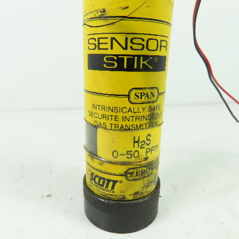 Scott 4581 Series 4500 Sensor Stik Gas Transmitter 0-50 PPM H2S