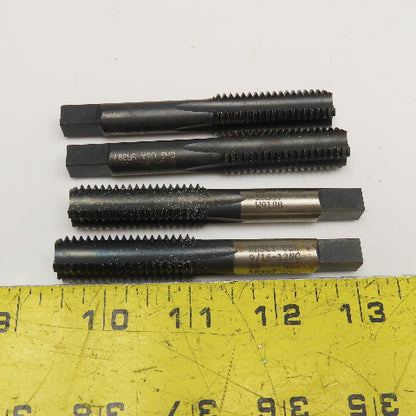 Besly 9/16"-12 NC HS Hand Tap 4 Flute Straight Bottoming Lot of 4