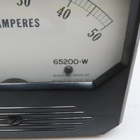 Triplett Elec. 65200-W Model 426 Analog DC Panel Meter Ammeter 0-50A DC