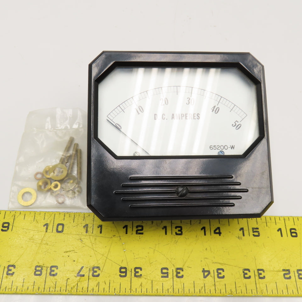 Triplett Elec. 65200-W Model 426 Analog DC Panel Meter Ammeter 0-50A DC