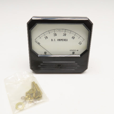 Triplett Elec. 65200-W Model 426 Analog DC Panel Meter Ammeter 0-50A DC