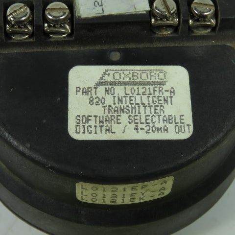Foxboro L0121FR-A 820 Intelligent Transmitter 4-20mA Out
