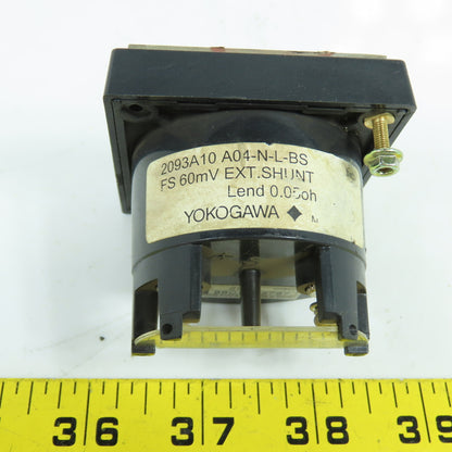 Yokagawa 2093A10 A04-N-L-BS 0-400 Ammeter FS 60mV EXT Shunt