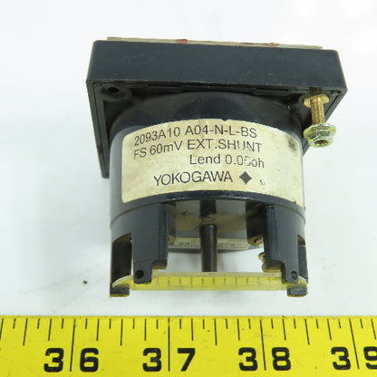 Yokagawa 2093A10 A04-N-L-BS 0-400 Ammeter FS 60mV EXT Shunt