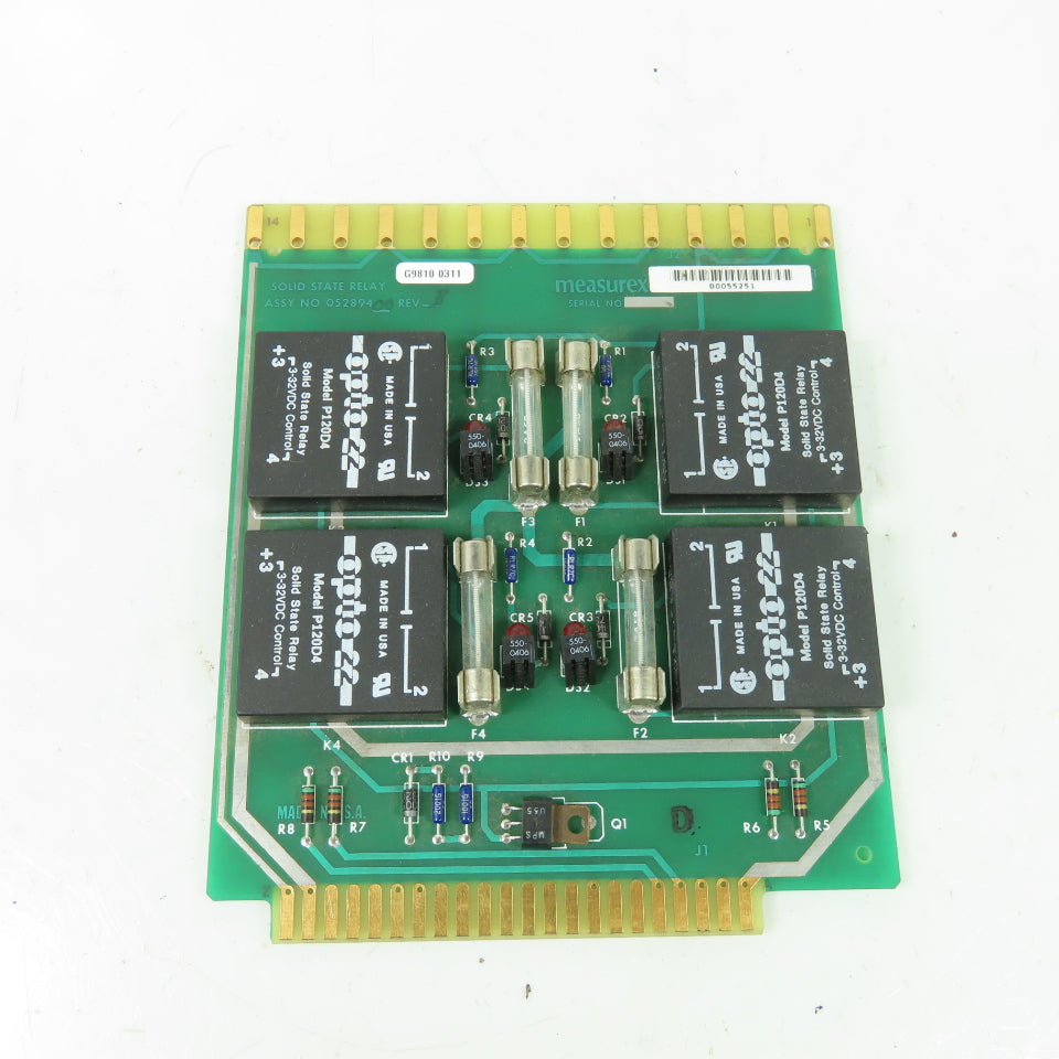 Measurex 05289400 Solid State Relay Circuit Board Rev B