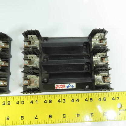 Buss R60030-3COR 30A 600VAC 3-Pole Fuse Holder Class R Lot Of 3