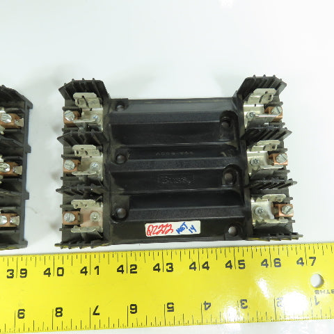 Buss R60030-3COR 30A 600VAC 3-Pole Fuse Holder Class R Lot Of 3