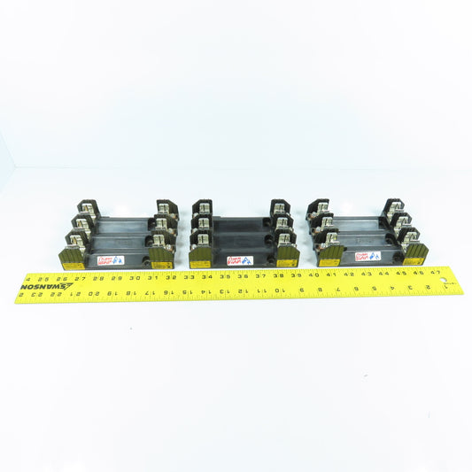 Buss R60030-3COR 30A 600VAC 3-Pole Fuse Holder Class R Lot Of 3