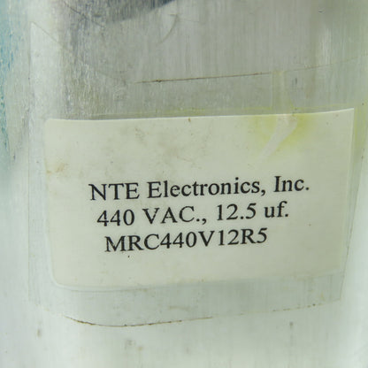 NTE MRC440V12R5 Motor Run Capacitor 440VAC 12.5uF